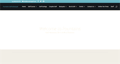 Desktop Screenshot of fountainsgolf.com